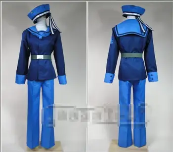 Ašis Įgaliojimus, Anime cosplay Helovinas animacinių filmų Unisex vyras moteris cos Norvegija Lukas Bonnewiik Karinės aprangos karinio jūrų Laivyno kostiumai