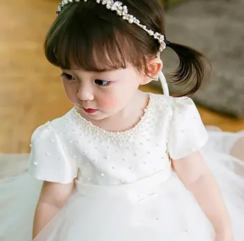 Baby Girl apranga Krikšto Princesė Dress Gimtadienio, Vestuvių Kamuolys Suknelė vaikams, Krikštynų drabužiai suknelė mergaitėms Y3160