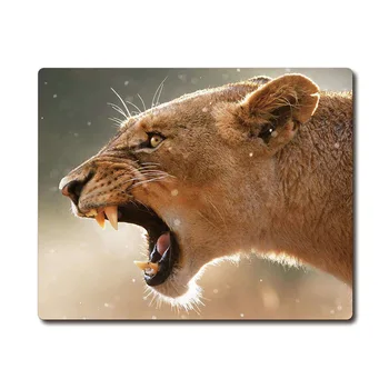Baisu riaumojimas Afrikos liūtas atvaizdą spausdinta Sunkiųjų audimo anti-slip gumos padas biuras pelės padelį, Miestelyje Šalies naudai 220x180x3mm