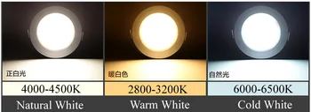 Balta / sidabro shell 15w 18w 21w led šviestuvai pritemdomi led nišoje šviesos lempos apšvietimo šilta / šalta balta AC90-260V + VAIRUOTOJAS