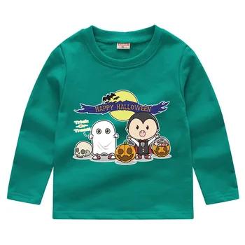 Berniukų drabužiai Bamblys Vaikams, Kūdikių Berniukų, Mergaičių Helovinas Moliūgų Palaidinukė Puloveris Viršūnės T-shirt #4AA12
