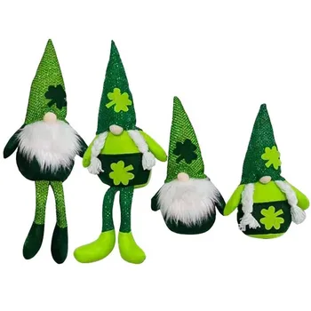 Beveidis Vyras, Žalia Miškų Departamento Airijos Festivalis Prekių 1pc St. Patrick ' s Day Beveidis Lėlės Langų Apdailos