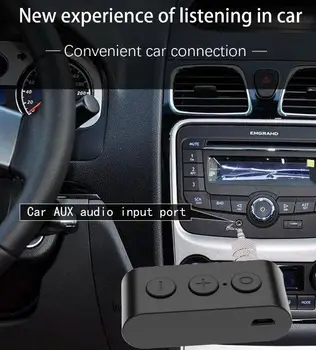 Bluetooth 5.0 Automobilių Garso imtuvas Rinkinys Imtuvas, Adapteris Aux, Mp3 Muzikos Grotuvas Su Mic Rankų Parama Tf Kortelę Peržiūros