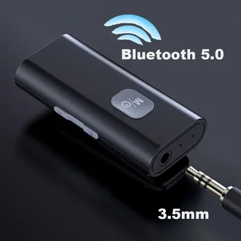 Bluetooth 5.0 Garso Imtuvas, Belaidis Garso Adapteris Paramos Mikrofonas 3.5 mm AUX 