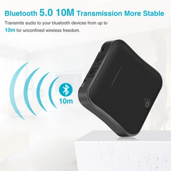 Bluetooth 5.0 Siųstuvas, Imtuvo Garso Muzikos Belaidžio ryšio USB Adapteris, 3,5 mm TV PC