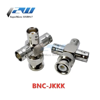 BNC-JKKK/BNC-KKKK RF oscilloscope adapteris BNC vieno centimetro trijų moterų keturių krypčių adapteris BNC motina vario