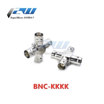 BNC-JKKK/BNC-KKKK RF oscilloscope adapteris BNC vieno centimetro trijų moterų keturių krypčių adapteris BNC motina vario