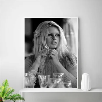 Brigitte Bardot plakatus šilko Plakatas Kambario Dekoro (be Rėmelio)