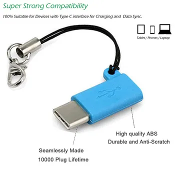 C tipo OTG Adapterio Male Micro USB Moterų Konverteris USB-C Tipo-C Įkrovimo Duomenų Sinchronizavimo Kabelis Samsung S9 S10 Už 