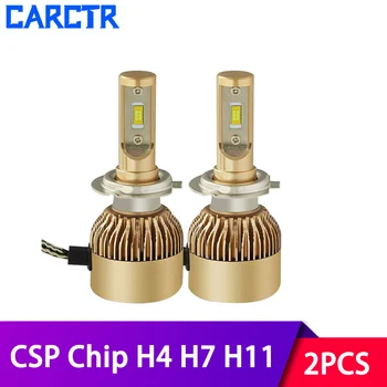 CARCTR LED automobilių žibintai H4 lemputes H7 LED H11 9005 9006 30W 3800LM 6500K Automobilio Led H1 Auto Žibintai Žibintai Led Lemputė 12v 24v P6