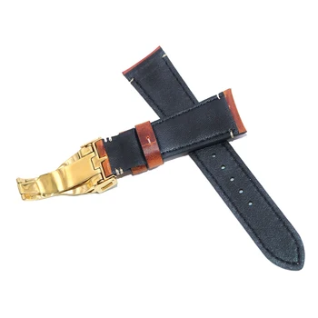 CARLYWET Didmeninė 22mm Vintage Stiliaus natūralios Odos Pakeitimo Riešo Watchband Dirželis Diržo Kilpos Band Apyrankes Už IWC Tudor