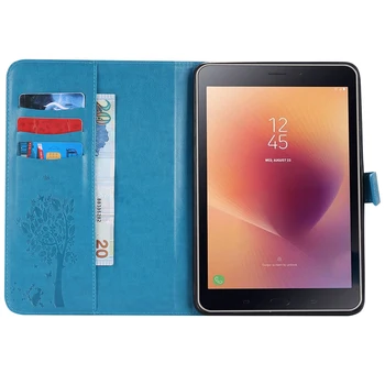 Case Cover For Samsung Galaxy Tab 8.0 2016 T350 T355 SM-T355 Tablet Atveju Funda Smart Case Apversti Stovėti Odinis Dangtelis Apsauginis