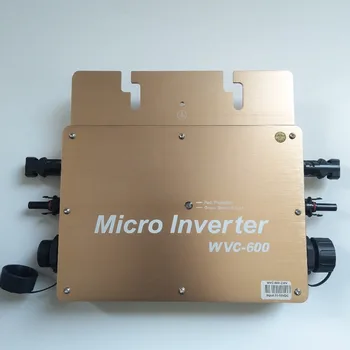 CE Patvirtinimo IP65 Saulės Tinklelis Susieta Micro Keitiklis 600W WVC600 Microinverter Inversor Dėl Tinklelis, Saulės Energijos Sistemos, Namų