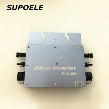 CE Patvirtinimo IP65 Saulės Tinklelis Susieta Micro Keitiklis 600W WVC600 Microinverter Inversor Dėl Tinklelis, Saulės Energijos Sistemos, Namų