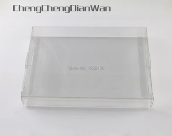 ChengChengDianWan Aiškus, skaidrus, 8-bitų NE Žaidimas Box CIB žaidimai plastiko, PET NE Raštas Atveju Nintendo žaidimo dėžės 60pcs