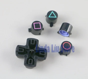 ChengChengDianWan plastiko mygtuką ABXY Mygtukai su d-pad kryžiaus mygtuką nustatyti Remontas Dalis PS4 valdytojas 20sets/daug