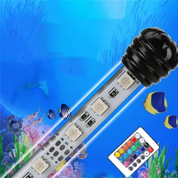 CHENGYILT LED Akvariumo povandeninės Šviesos IP68 pagal vandens šviesos 19cm/29cm/39cm/49cm RGB baltos warmwhite led žvejybos šviesos