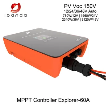 Controladores de carga MPPT IP67 Nepralaidūs 12V 24V 36V 48V 150VDC 60A