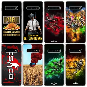 Counter-Strike, CS GO ir PUBG Telefono dėklas Samsung Galaxy S7 S8 S9 S10 S10E S20Ultra Plius Lite J4 J6 J8Plus Pastaba 8 9 10 Plius L