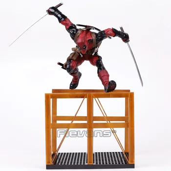 Crazy Žaislai Deadpool 2 Hurdling Ver. 1/6 Masto Statula PVC Pav Kolekcines Modelis Žaislas 40cm