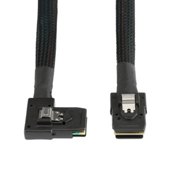 CSS Vidaus Mini SAS į Mini SAS Laido,SFF-8087, kad Kairysis Kampas SFF-8087 Laido,Suderinamos su RAID/PCI Express duomenų Valdytojas,2vnt