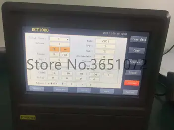 DCT1000-16 Temperatūros Duomenų Kaupiklis 10 Colių LCD Ekranas su 16 Kanalų