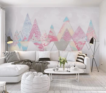Dekoratyvinės tapetų Modernių paprastų geometrinių fone sienų tapyba