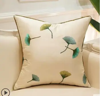 Derliaus ginkgo siuvinėta pagalvėlė padengti sofos pagalvės užvalkalą kambarį lova mesti pagalvę padengti namų apdaila