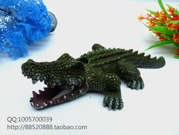 Derva Krokodilas Akvariumas Ornamentu Žuvų Bako Apdailos Dydis M Amatų Dekoro Nemokamas Pristatymas