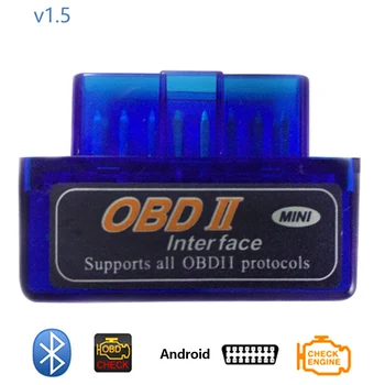 Dewtreetali Bluetooth V2.1 Mini ELM327 Diagnostikos Įrankis Super OBD2 Mini Elm 327 Automobilių Kodų Skaitytuvas Reader ODB2 OBDII Protokolas