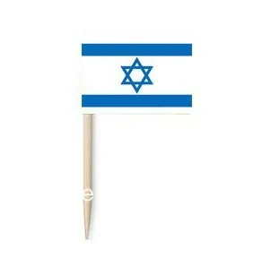 DHL nemokamas pristatymas Gamyklos didmeninė 65mm Reklama /Reklamos /Reklaminių Vėliava (dantų krapštuką vėliava)-Izraelio vėliava