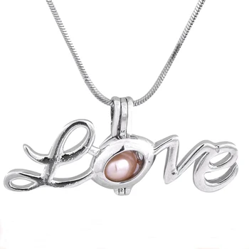 Didmeninė juvelyrikos Valentino Diena pristatyti sidabrą, skiedra, galite atverti meilės formos noras narve pakabukas P100