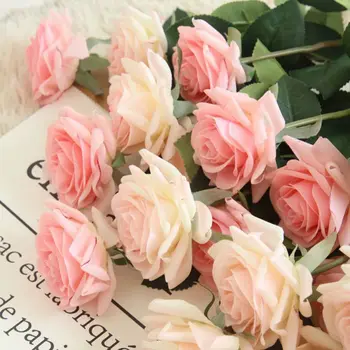 Dirbtinės Gėlės Šilko Rožių Žiedų Camellia Šilko Netikrą Gėlių flores, 