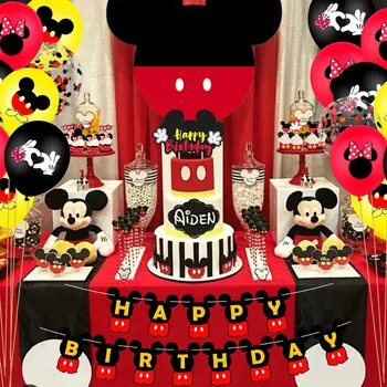 Disney Mickey Mouse Temą Balionas Vaikams Gimtadienio Tortas Reklama Balionas Minnie Peliukas Kūdikio Dušas Šalis Dekoro Prekes