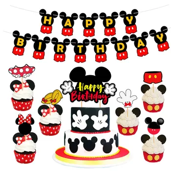Disney Mickey Mouse Temą Balionas Vaikams Gimtadienio Tortas Reklama Balionas Minnie Peliukas Kūdikio Dušas Šalis Dekoro Prekes