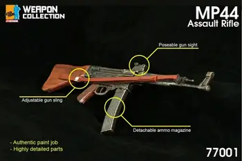 DML 1/6 masto ginklų kortelės serija MP44 šautuvas modelis žaislas 12 colių veiksmų pav.