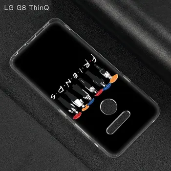Draugai Kartu Minkštas Atveju LG G5 G6 Mini G7 G8 G8S V20 V30 V40 V50 ThinQ K6 K7 K8 K9 Q60 W10 W30 Aristo 2 X 2 Galios 3 Padengti