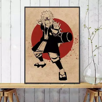 Drobė Spausdinama Plakatas Jiraiya Naruto Anime Namų Puošybai Kovoti Berniukas Sienų Tapybos Paveikslų Modulinės Kambarį Rėmelį