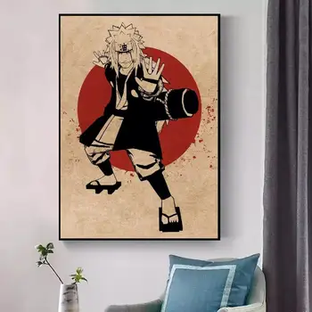 Drobė Spausdinama Plakatas Jiraiya Naruto Anime Namų Puošybai Kovoti Berniukas Sienų Tapybos Paveikslų Modulinės Kambarį Rėmelį