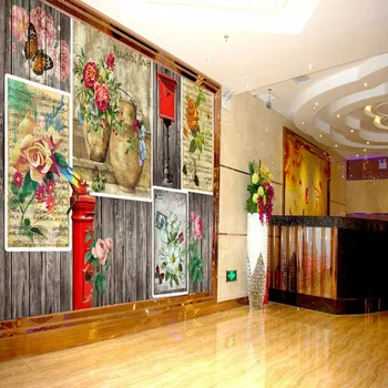 Drop Laivyba 3D Tapetai Europos Retro Stiliaus Gėlių Fonas Dekoratyvinis Dažymas Kambarį Tapetai Užsakymą Miegamojo Freskos