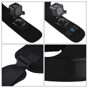 Dual/Vieno Peties Dirželis Reguliuojamas Krūtinės Diržas tvirtinimas GoPro HERO8 DJI OSMO Xiaoyi Fotoaparatas