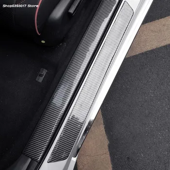 Durų Gynėjas Anglies Pluošto, Kaučiuko 3D Nulio Įrodymas Durų Slenksčio Apsauga, Prekes Formavimo juostelę Hyundai Santa Fe 2019 2020