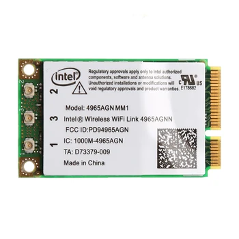 Dvigubos Juostos 300Mbps WiFi Link Mini PCI-E Wireless Card Intel 4965AGN NM1 R9JB