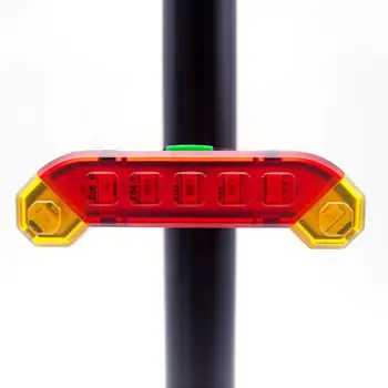 Dviračių uodega lemputė kūrybos plastiko atsparus vandeniui įspėjamasis žibintas MTB kalnų dviratį dviračiu užpakalinis žibintas naktį jojimo įranga