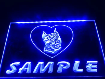 DZ075 - Pavadinimas Asmeninį Užsakymą Pit Bull Dog House Namų Neoninis Ženklas kabo ženklas, namų dekoro amatai