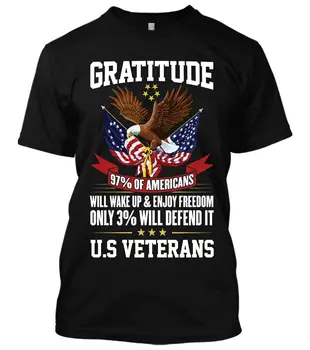 Dėkingumą Jav Vėliava Naujas Shirt Mens Donald Trump Veteranas Tėvynės Politinių Tee