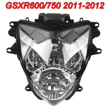 Dėl 11-12 Suzuki GSXR600 GSXR750 GSXR GSX-R 600 750 Motociklo Priekinis žibintas priekinis Žibintas Žibintas Žibintai AIŠKU, 2011 m. 2012