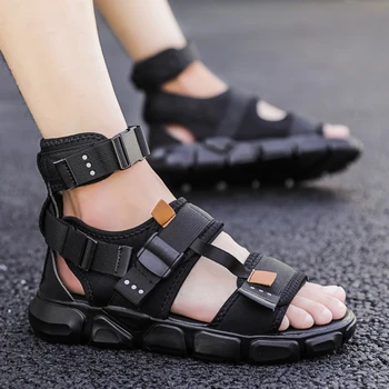 Dėl sandalhas slydimo atsitiktinis sandalias pėsčiomis gumos masculina sandal sandalai vyrams 44 komforto avalynės suknelė dydis gladiatorių playa s