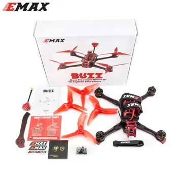 Emax 245mm Anglies Pluošto Buzz 5-colių Lenktynių Drone 1700kv /2400kv Motorinių W/ FrSky XM+Imtuvas - BNF/ PNP RC FPV Kamera Drone