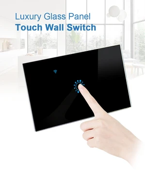 Ewelink smart switch MUMS WiFi touch jungiklis nuotolinio valdymo suderinama su Alexa 